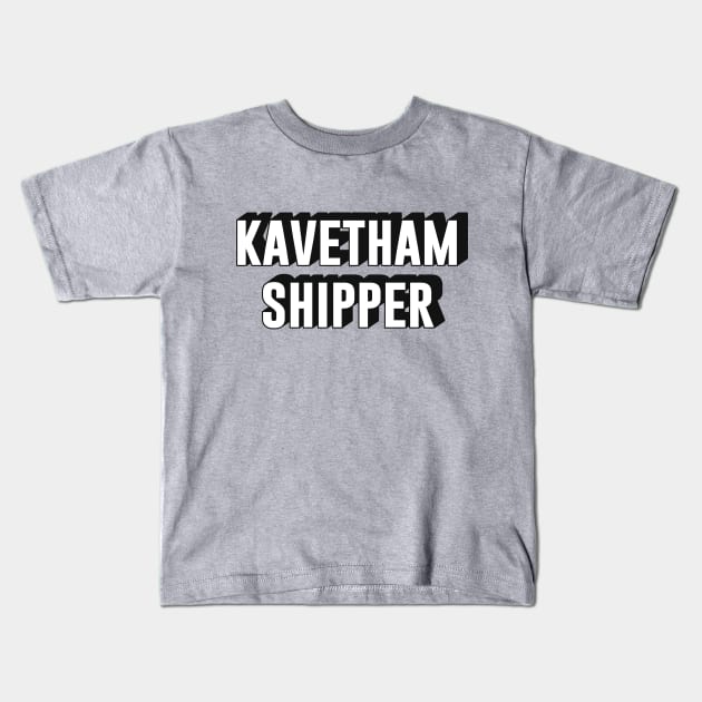 Genshin Impact Kavetham Alhaitham Kaveh shipper text | Morcaworks Kids T-Shirt by Oricca